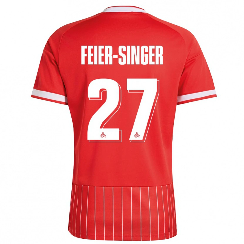 Danxen Kinderen Laura Feier-Singer #27 Rood Wit Groen Uitshirt Uittenue 2026/27 T-Shirt België