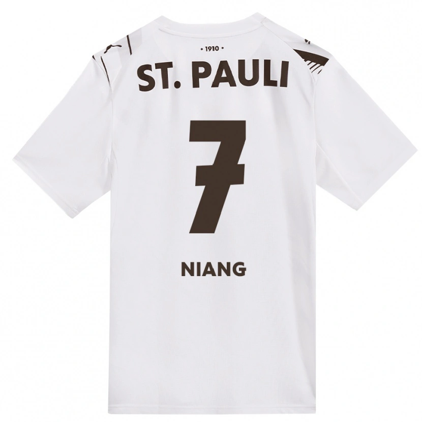 Danxen Kinderen Youssoupha Niang #7 Cafe Wit Rood Uitshirt Uittenue 2026/27 T-Shirt België