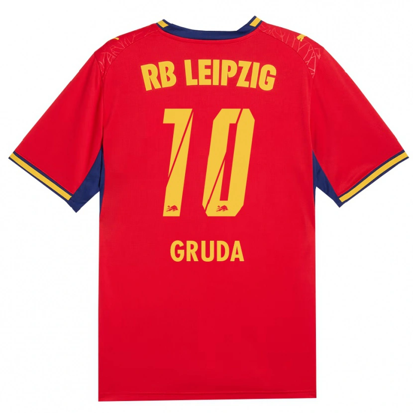Danxen Kinderen Brajan Gruda #10 Rood Geel Koninklijk Blauw Uitshirt Uittenue 2026/27 T-Shirt België