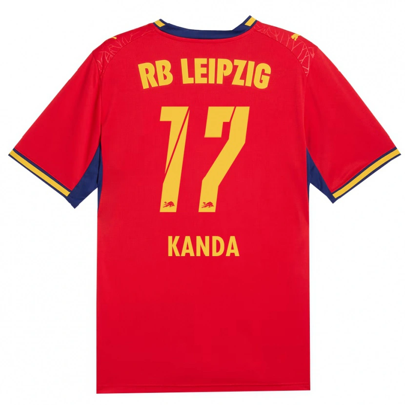 Danxen Kinderen Taito Kanda #17 Rood Geel Koninklijk Blauw Uitshirt Uittenue 2026/27 T-Shirt België