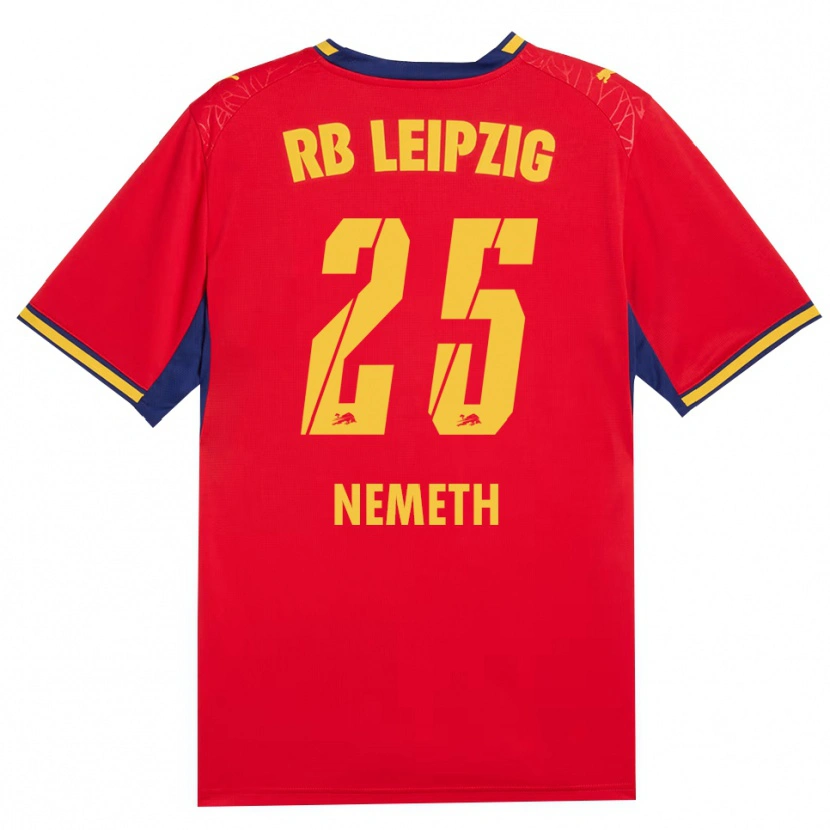 Danxen Kinderen Diána Németh #25 Rood Geel Koninklijk Blauw Uitshirt Uittenue 2026/27 T-Shirt België