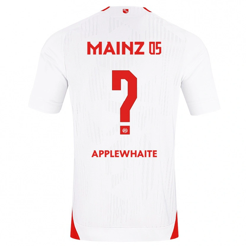 Danxen Kinderen Anthony Applewhaite #0 Wit Rood Geel Uitshirt Uittenue 2026/27 T-Shirt België