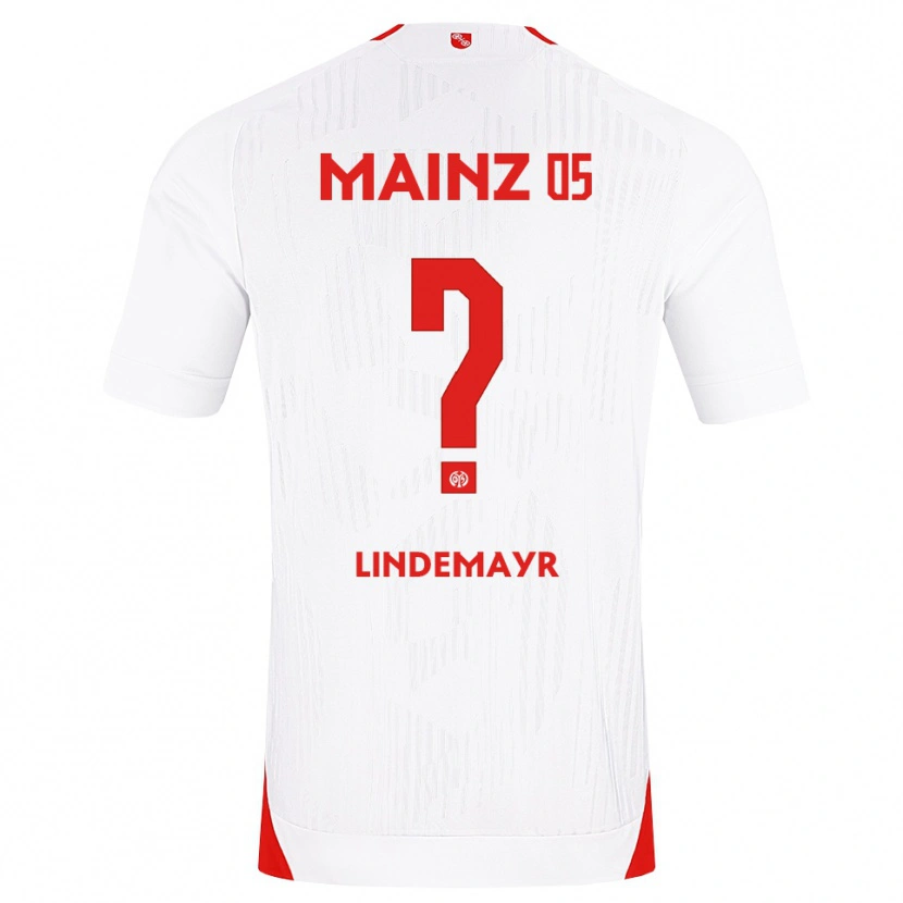 Danxen Kinderen Florian Lindemayr #0 Wit Rood Geel Uitshirt Uittenue 2026/27 T-Shirt België
