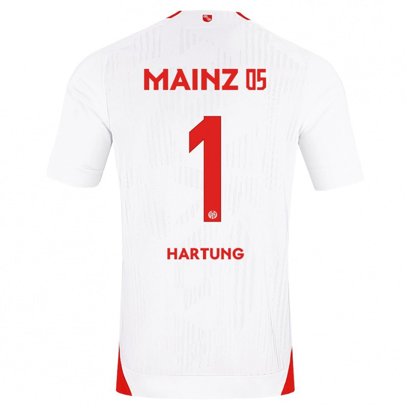 Danxen Kinderen Nick Hartung #1 Wit Rood Geel Uitshirt Uittenue 2026/27 T-Shirt België