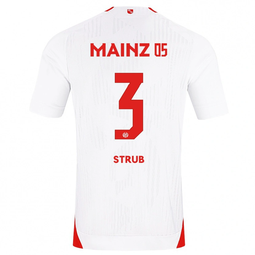 Danxen Kinderen Jona Strub #3 Wit Rood Geel Uitshirt Uittenue 2026/27 T-Shirt België