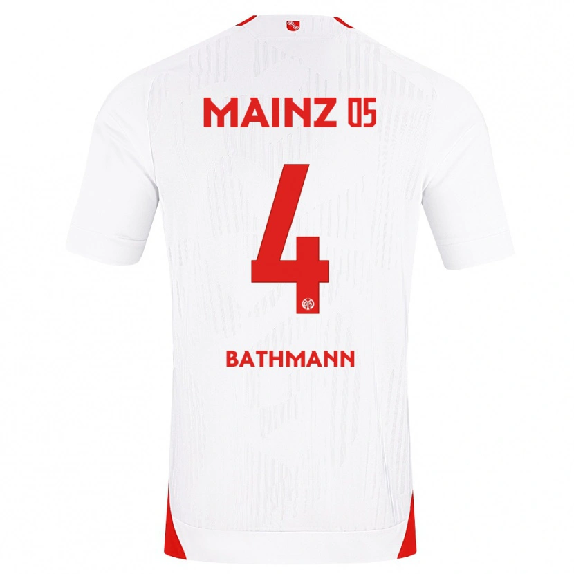 Danxen Kinderen Kara Bathmann #4 Wit Rood Geel Uitshirt Uittenue 2026/27 T-Shirt België