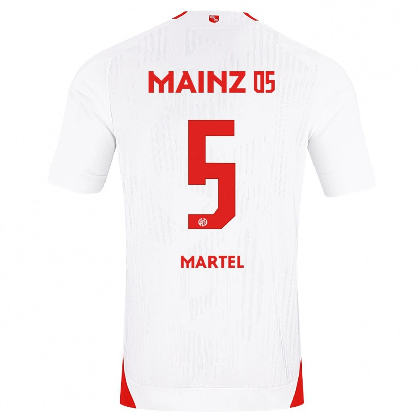 Danxen Kinderen Eric Martel #5 Wit Rood Geel Uitshirt Uittenue 2026/27 T-Shirt België
