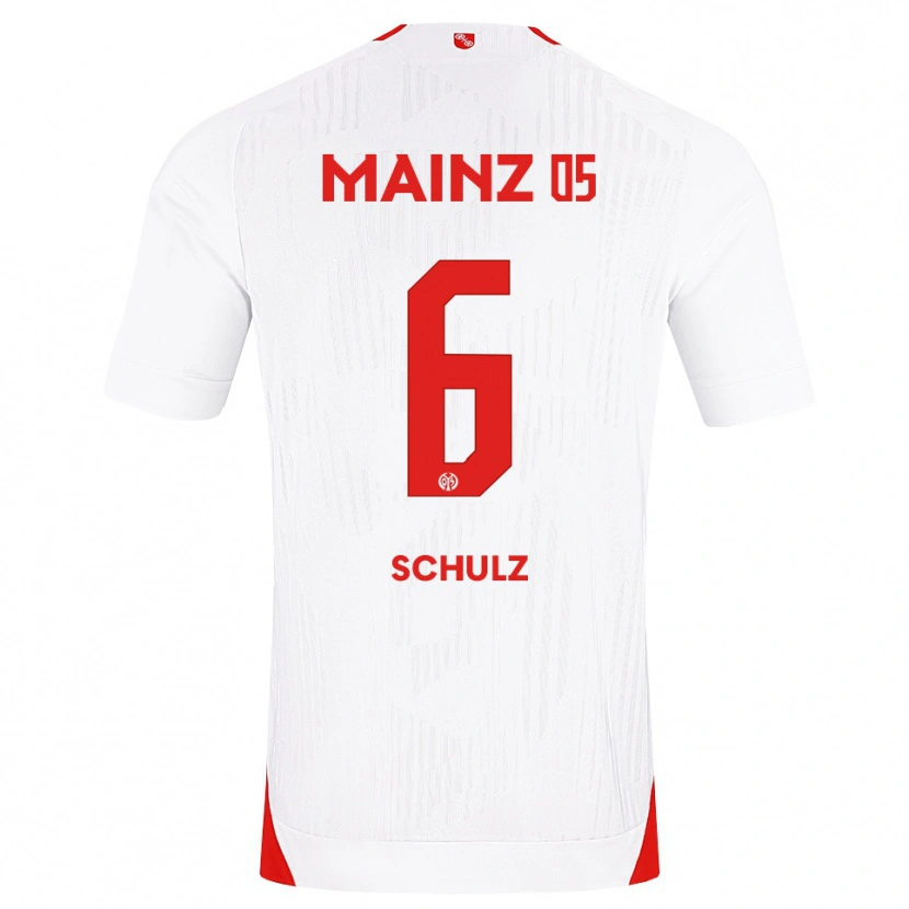 Danxen Kinderen Philipp Schulz #6 Wit Rood Geel Uitshirt Uittenue 2026/27 T-Shirt België
