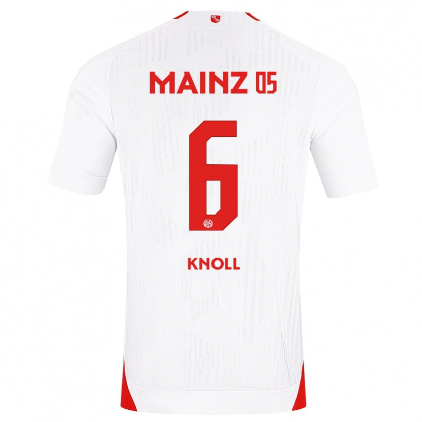 Danxen Kinderen Max Knoll #6 Wit Rood Geel Uitshirt Uittenue 2026/27 T-Shirt België
