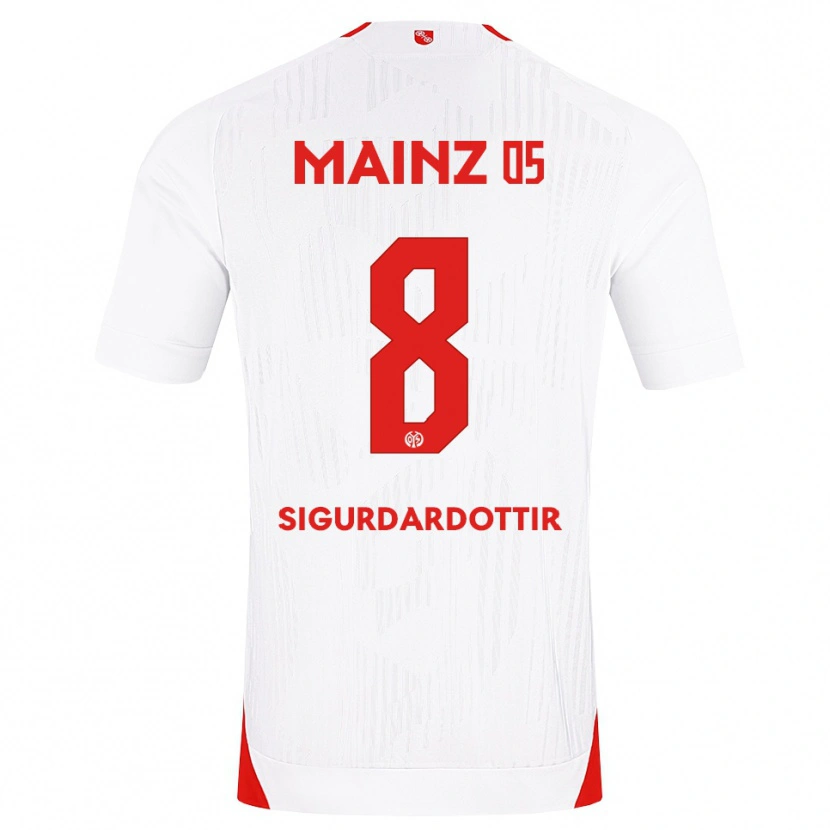 Danxen Kinderen Heiðrún Sigurðardóttir #8 Wit Rood Geel Uitshirt Uittenue 2026/27 T-Shirt België