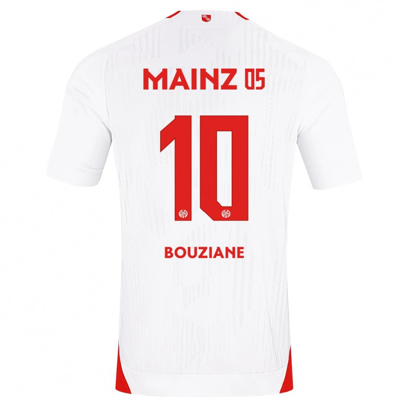 Danxen Kinderen Chiara Bouziane #10 Wit Rood Geel Uitshirt Uittenue 2026/27 T-Shirt België