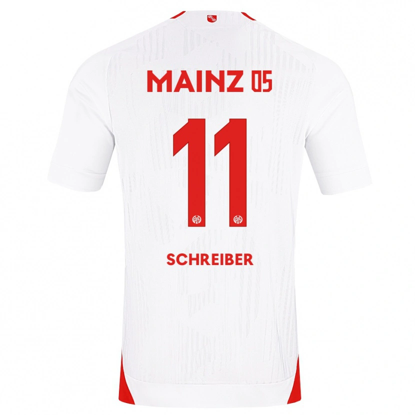 Danxen Kinderen Philipp Schreiber #11 Wit Rood Geel Uitshirt Uittenue 2026/27 T-Shirt België