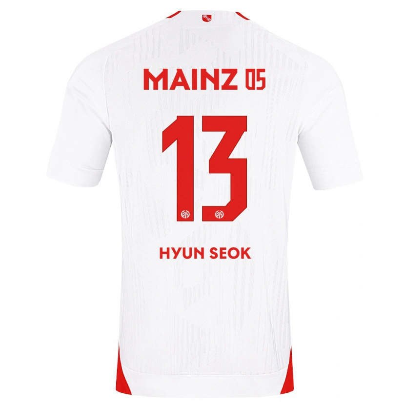 Danxen Kinderen Hyun-Seok Hong #13 Wit Rood Geel Uitshirt Uittenue 2026/27 T-Shirt België