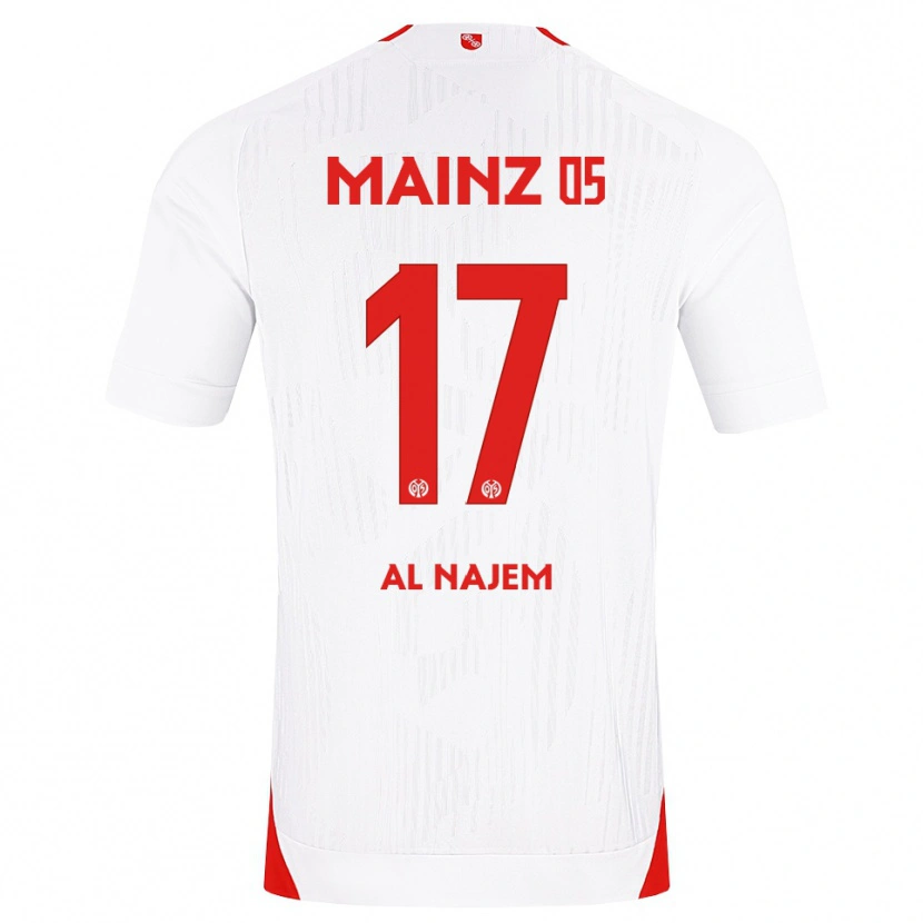 Danxen Kinderen Salma Al Najem #17 Wit Rood Geel Uitshirt Uittenue 2026/27 T-Shirt België