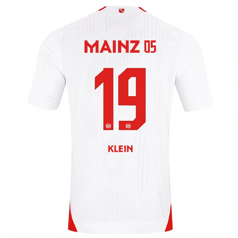 Danxen Kinderen Yannis Klein #19 Wit Rood Geel Uitshirt Uittenue 2026/27 T-Shirt België