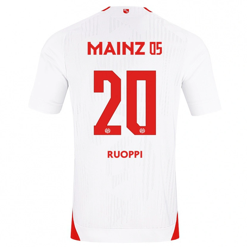 Danxen Kinderen Otto Ruoppi #20 Wit Rood Geel Uitshirt Uittenue 2026/27 T-Shirt België