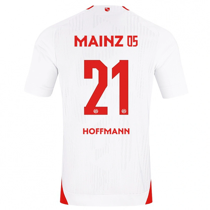 Danxen Kinderen Leon Hoffmann #21 Wit Rood Geel Uitshirt Uittenue 2026/27 T-Shirt België