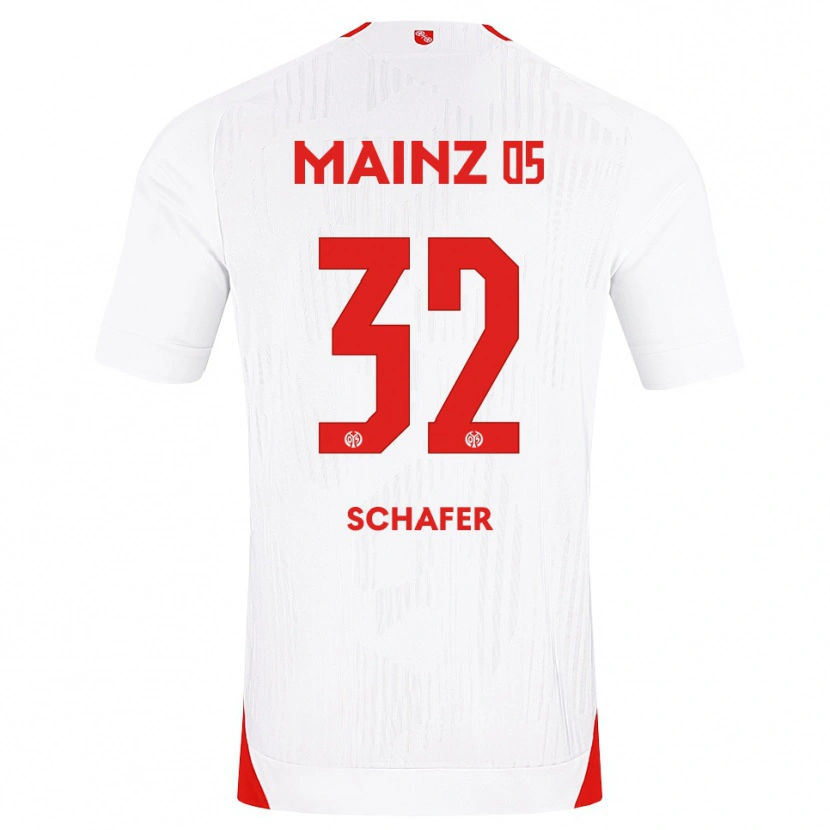 Danxen Kinderen Ann-Christin Schäfer #32 Wit Rood Geel Uitshirt Uittenue 2026/27 T-Shirt België