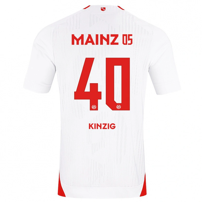 Danxen Kinderen Maximilian Kinzig #40 Wit Rood Geel Uitshirt Uittenue 2026/27 T-Shirt België