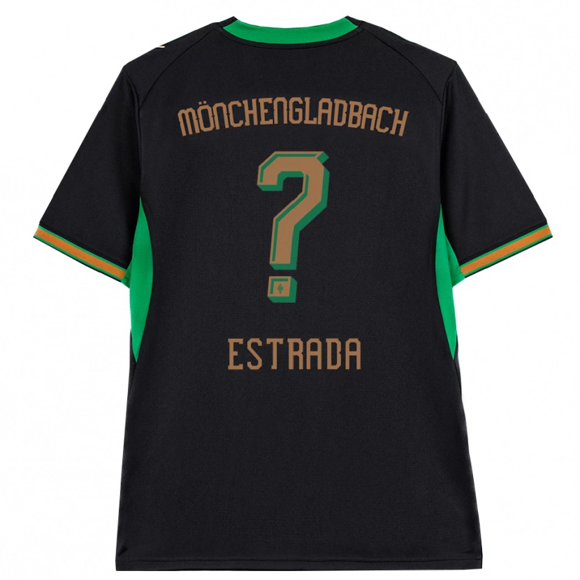 Danxen Kinderen Joshua Jong Estrada #0 Zwart Oranje Groen Bruin Uitshirt Uittenue 2026/27 T-Shirt België