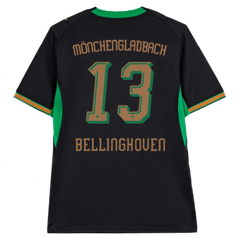 Danxen Kinderen Christina Bellinghoven #13 Zwart Oranje Groen Bruin Uitshirt Uittenue 2026/27 T-Shirt België