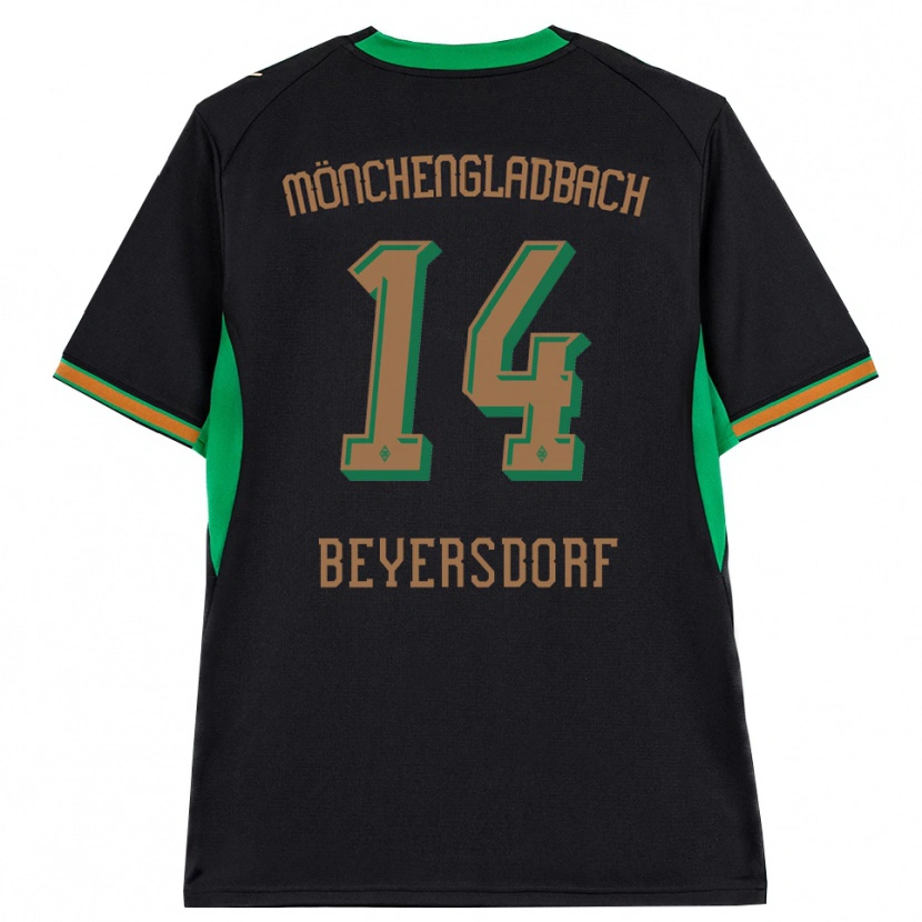 Danxen Kinderen Chris Beyersdorf #14 Zwart Oranje Groen Bruin Uitshirt Uittenue 2026/27 T-Shirt België
