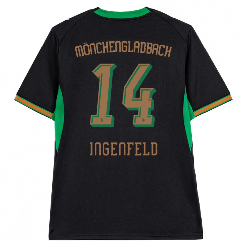 Danxen Kinderen Paul Ingenfeld #14 Zwart Oranje Groen Bruin Uitshirt Uittenue 2026/27 T-Shirt België