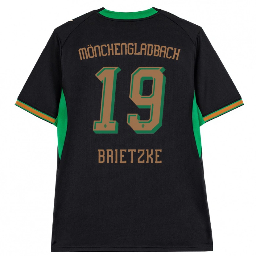 Danxen Kinderen Yvonne Brietzke #19 Zwart Oranje Groen Bruin Uitshirt Uittenue 2026/27 T-Shirt België