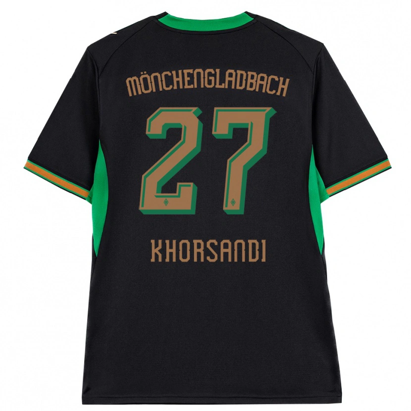 Danxen Kinderen Radin Khorsandi #27 Zwart Oranje Groen Bruin Uitshirt Uittenue 2026/27 T-Shirt België