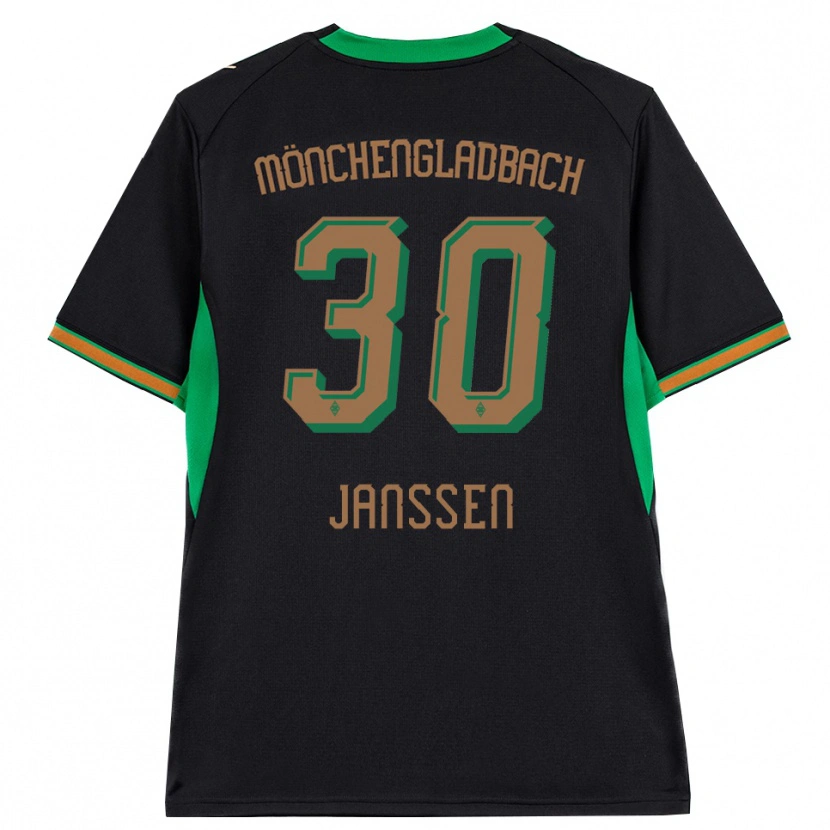 Danxen Kinderen Annalena Janssen #30 Zwart Oranje Groen Bruin Uitshirt Uittenue 2026/27 T-Shirt België