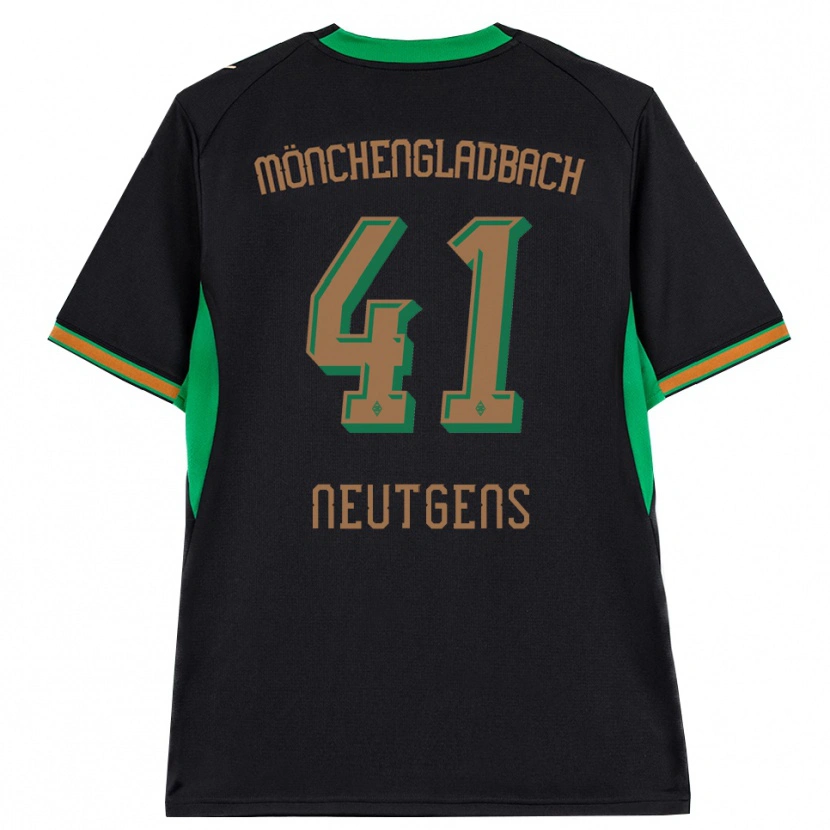 Danxen Kinderen Maximilian Neutgens #41 Zwart Oranje Groen Bruin Uitshirt Uittenue 2026/27 T-Shirt België