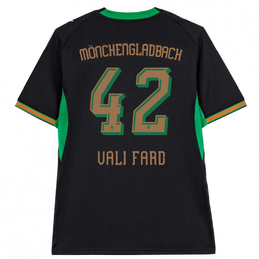 Danxen Kinderen Elias Vali Fard #42 Zwart Oranje Groen Bruin Uitshirt Uittenue 2026/27 T-Shirt België