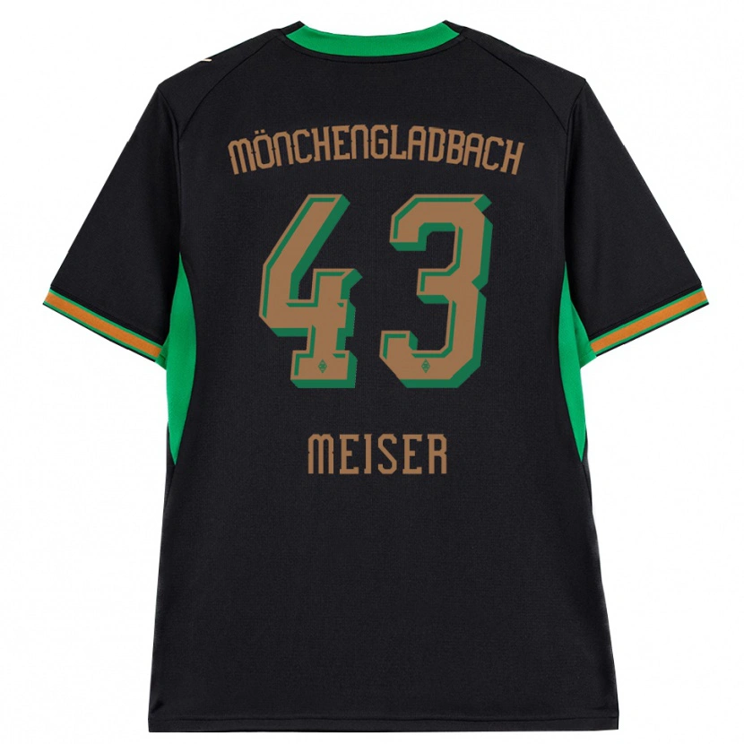 Danxen Kinderen Tyler Meiser #43 Zwart Oranje Groen Bruin Uitshirt Uittenue 2026/27 T-Shirt België
