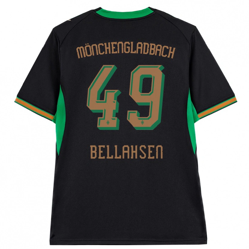 Danxen Kinderen Joseph Bellahsen #49 Zwart Oranje Groen Bruin Uitshirt Uittenue 2026/27 T-Shirt België