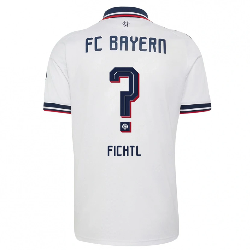 Danxen Kinderen Noah Fichtl #0 Wit Grijs Rood Uitshirt Uittenue 2026/27 T-Shirt België