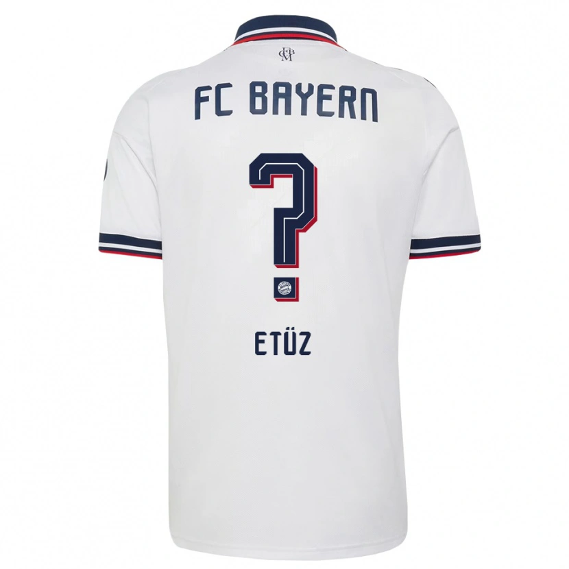Danxen Kinderen Atakan Etüz #0 Wit Grijs Rood Uitshirt Uittenue 2026/27 T-Shirt België