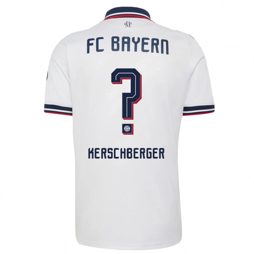 Danxen Kinderen Paul Kerschberger #0 Wit Grijs Rood Uitshirt Uittenue 2026/27 T-Shirt België