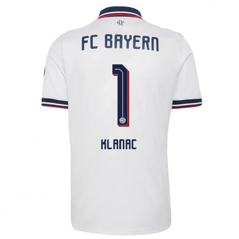 Danxen Kinderen Leon Klanac #1 Wit Grijs Rood Uitshirt Uittenue 2026/27 T-Shirt België