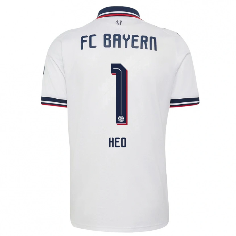 Danxen Kinderen Jae-Won Heo #1 Wit Grijs Rood Uitshirt Uittenue 2026/27 T-Shirt België