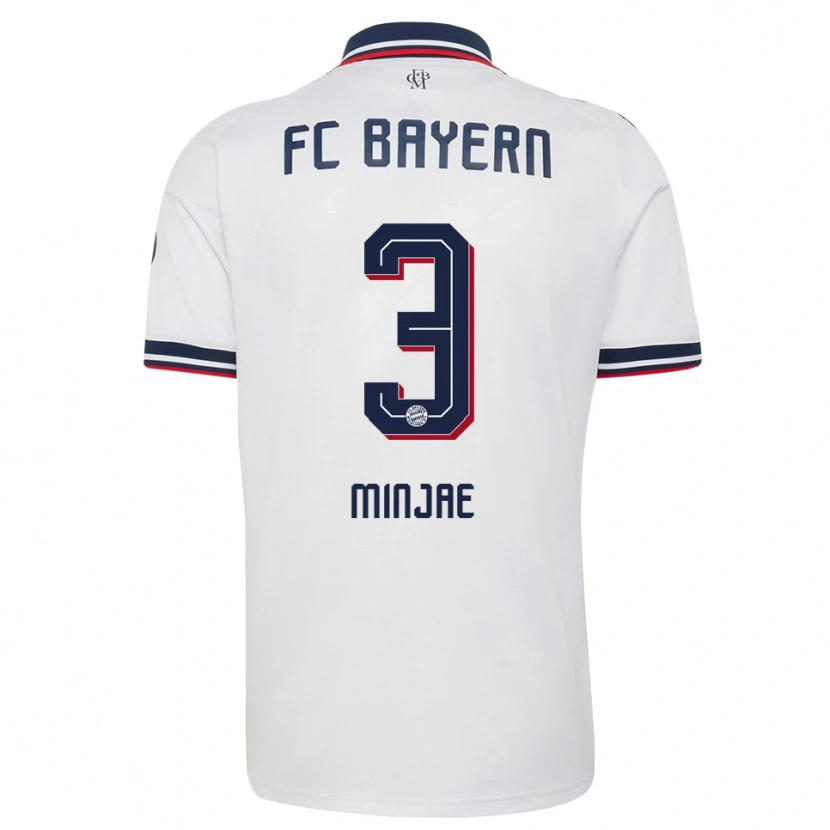 Danxen Kinderen Min-Jae Kim #3 Wit Grijs Rood Uitshirt Uittenue 2026/27 T-Shirt België