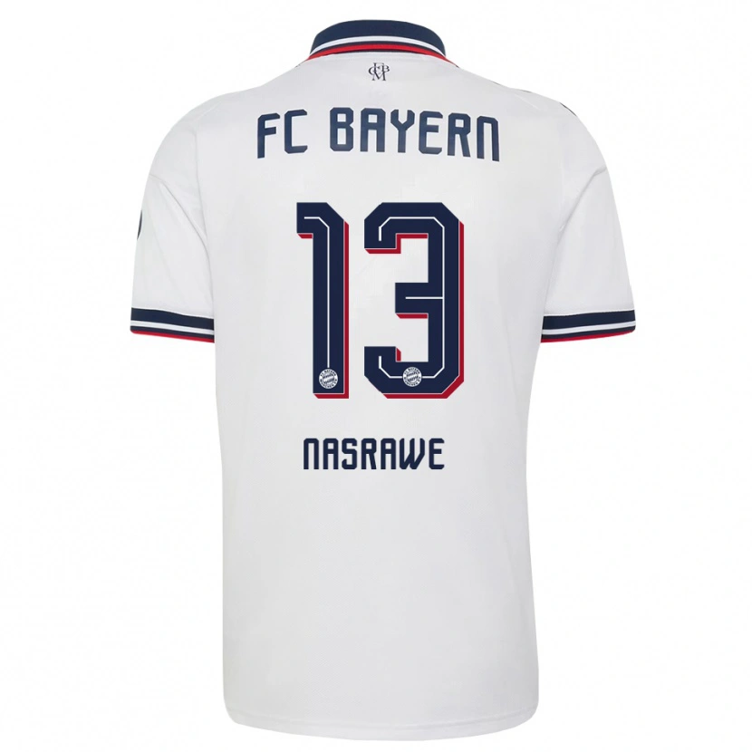 Danxen Kinderen Jussef Nasrawe #13 Wit Grijs Rood Uitshirt Uittenue 2026/27 T-Shirt België