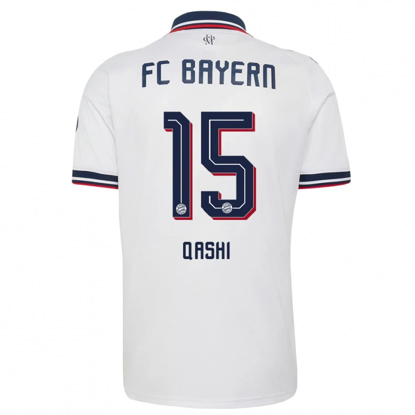Danxen Kinderen Yousef Qashi #15 Wit Grijs Rood Uitshirt Uittenue 2026/27 T-Shirt België