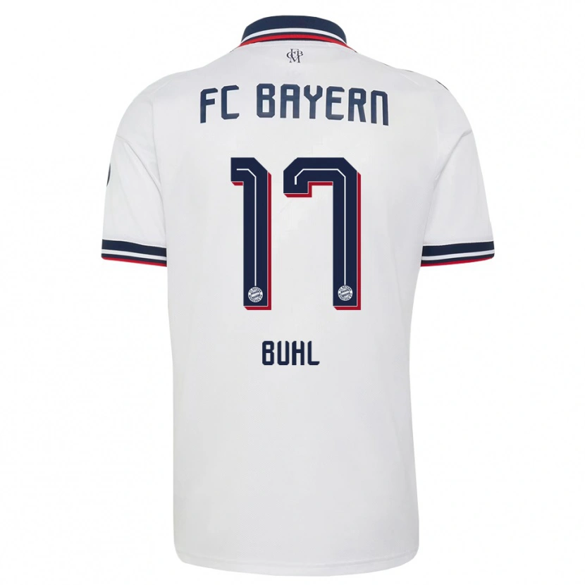 Danxen Kinderen Klara Buhl #17 Wit Grijs Rood Uitshirt Uittenue 2026/27 T-Shirt België