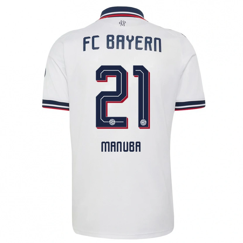 Danxen Kinderen Vincent Manuba #21 Wit Grijs Rood Uitshirt Uittenue 2026/27 T-Shirt België