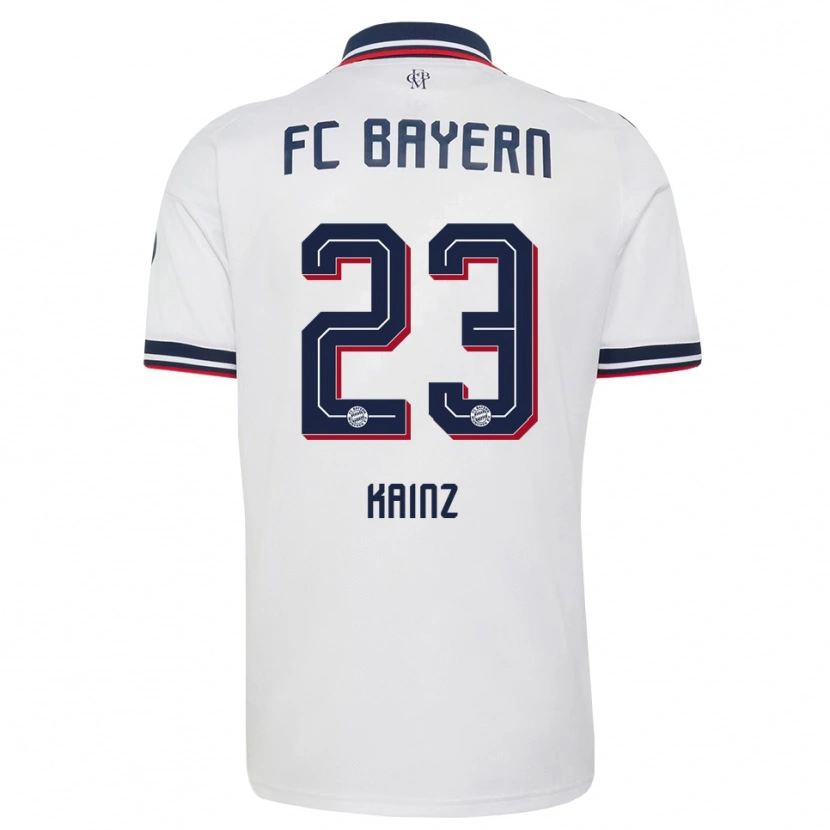 Danxen Kinderen Manuel Kainz #23 Wit Grijs Rood Uitshirt Uittenue 2026/27 T-Shirt België