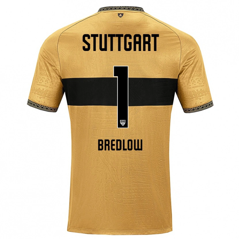 Danxen Kinderen Fabian Bredlow #1 Bruin Zwart Wit Uitshirt Uittenue 2026/27 T-Shirt België