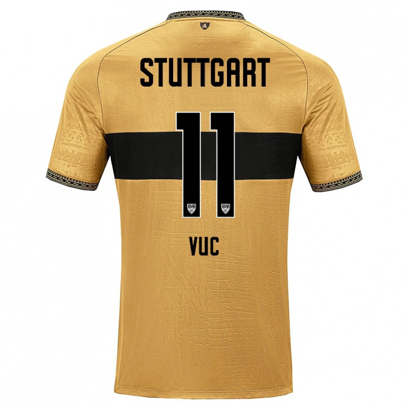 Danxen Kinderen Patrick Vuc #11 Bruin Zwart Wit Uitshirt Uittenue 2026/27 T-Shirt België