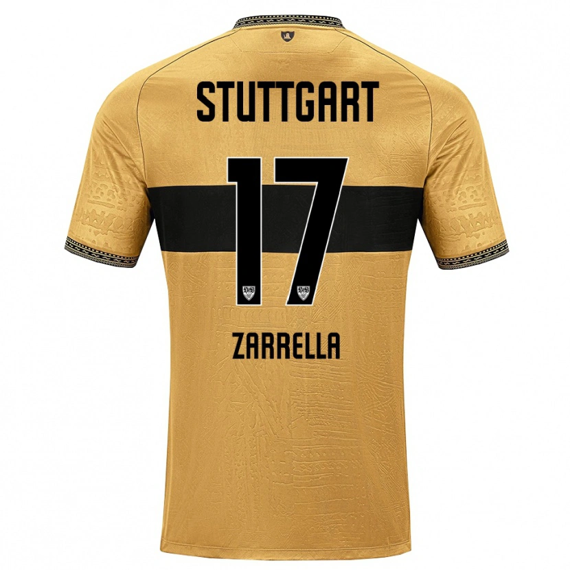 Danxen Kinderen Gabriel Zarrella #17 Bruin Zwart Wit Uitshirt Uittenue 2026/27 T-Shirt België