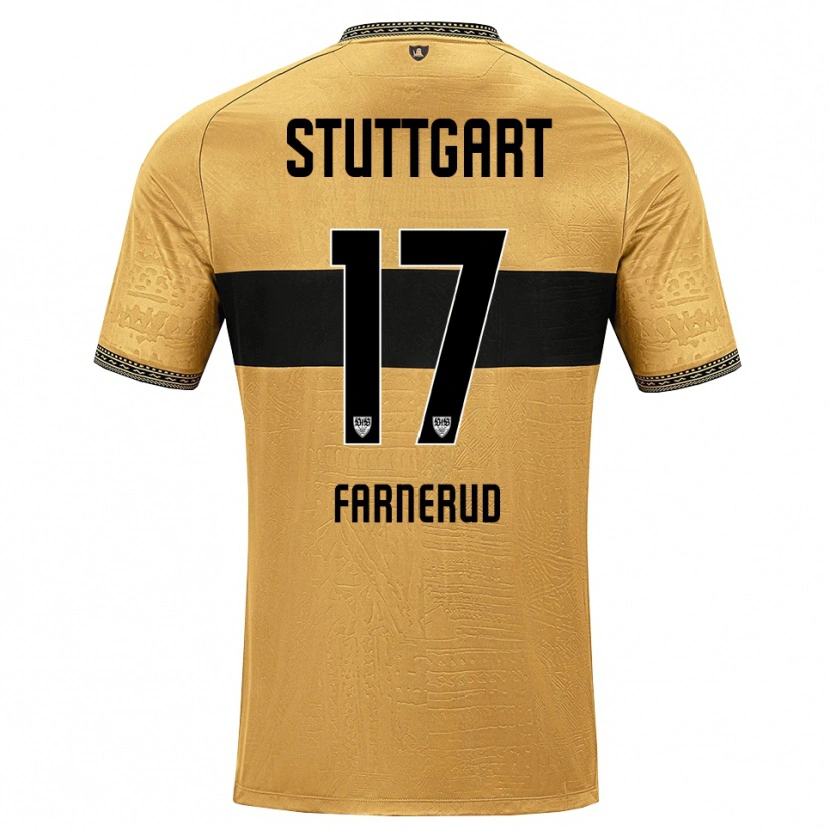 Danxen Kinderen Colin Farnerud #17 Bruin Zwart Wit Uitshirt Uittenue 2026/27 T-Shirt België