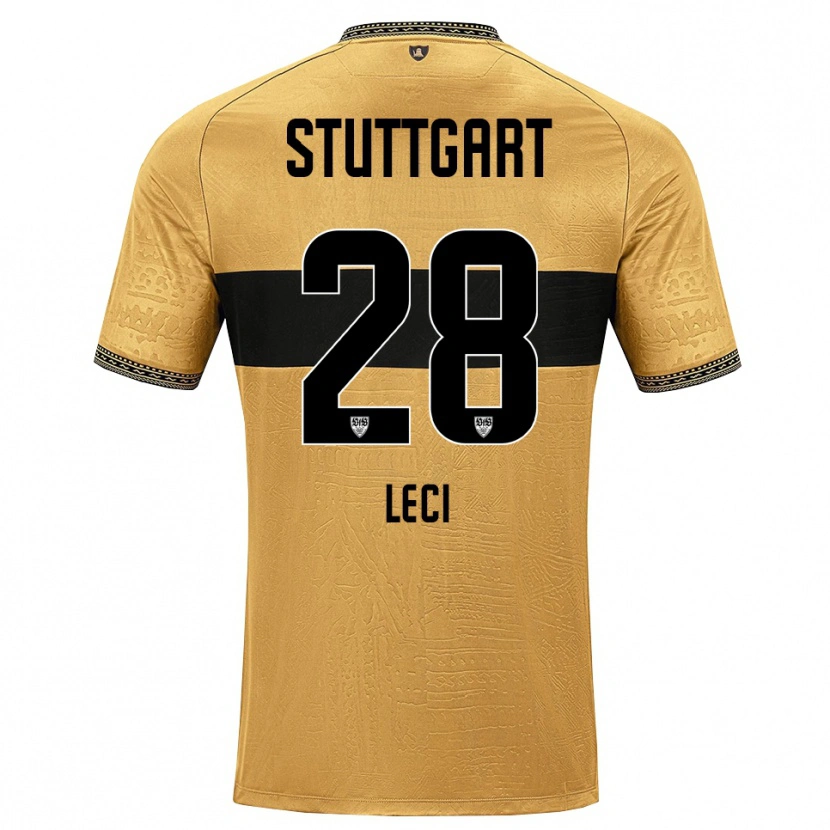 Danxen Kinderen Besarta Leci #28 Bruin Zwart Wit Uitshirt Uittenue 2026/27 T-Shirt België